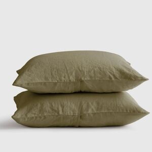 NWOT! Quince Linen Aloe Standard Shams! Set Of 2 (N45)